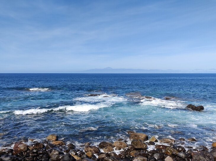 View of Teide from Gran Canaria