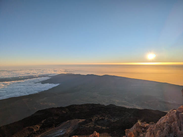 Sunrise over the sea