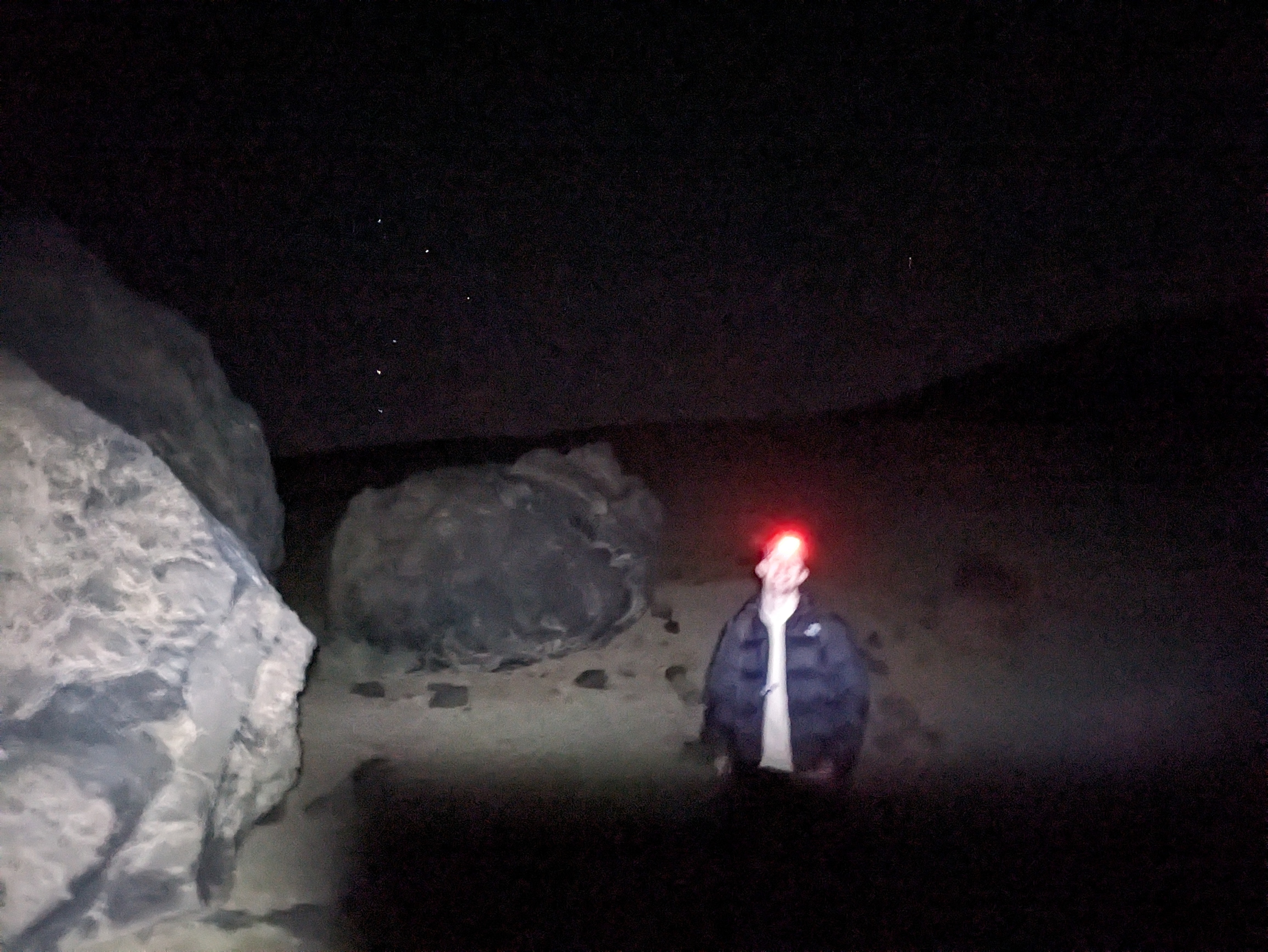 The Teide eggs at night